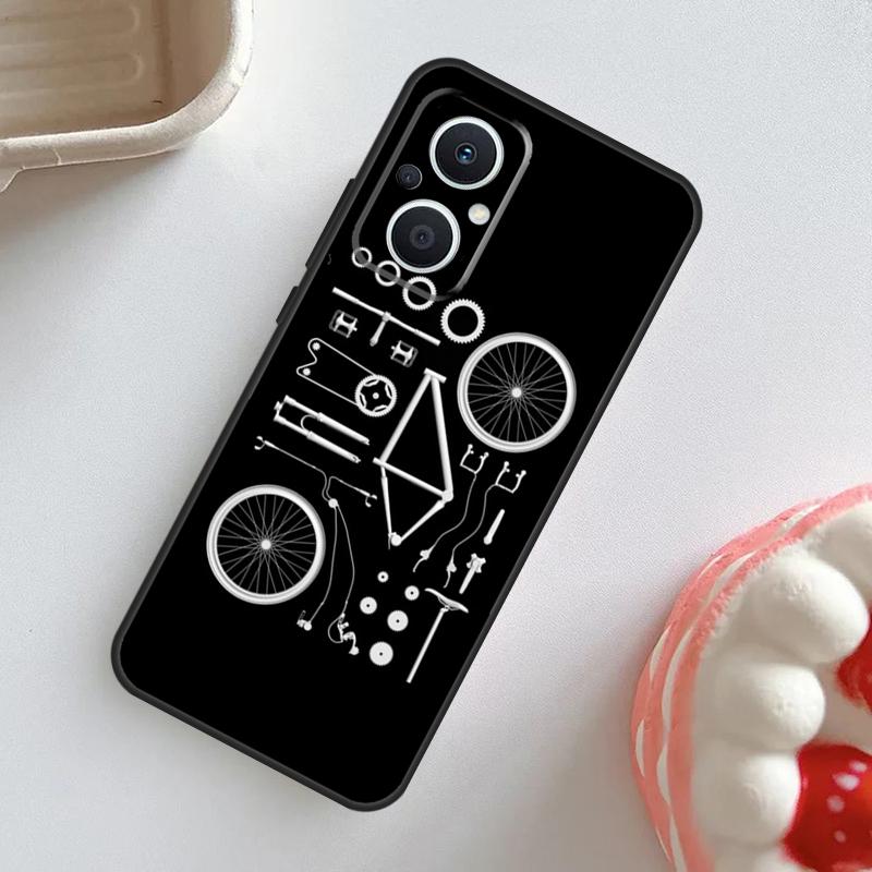 Bike Bicycle Cycling Case For OPPO Reno 11 F 10 Pro 4Z 5Z 8T 4 5 6 7 8 Lite OPPO Find X6 Pro X2 X3 X5 Lite Cover
