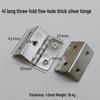 Flat Crown Hinges in Gold, Silver, Antique Bronze - Available in 1.5, 2, 3, & 4-inch Sizes
