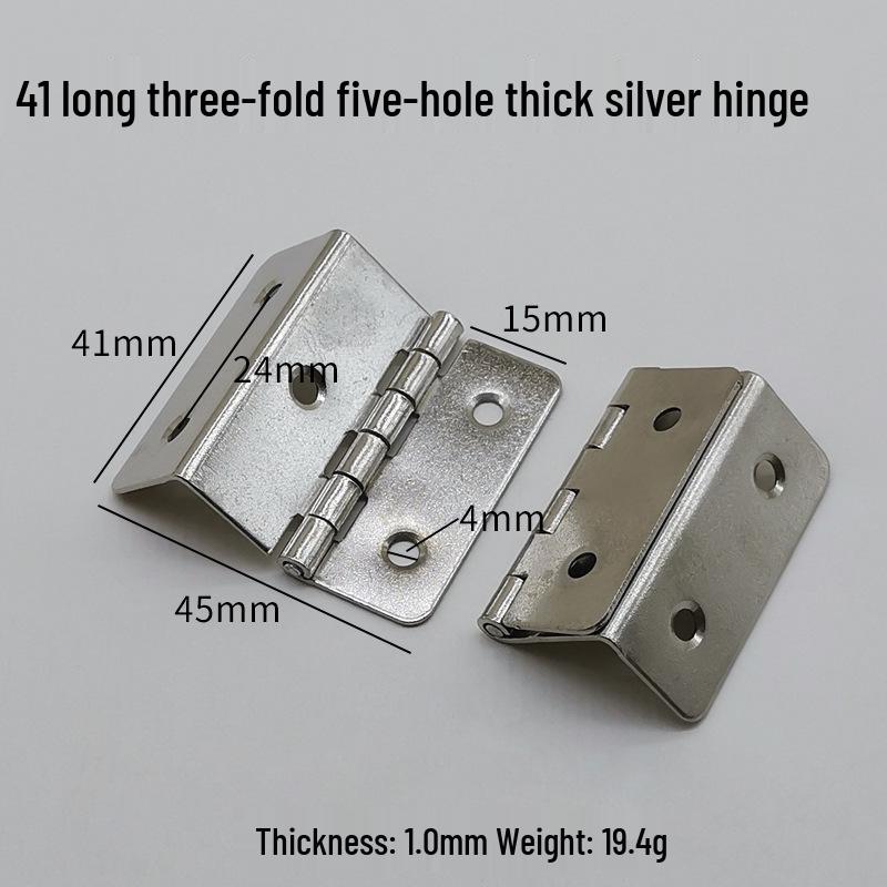 Flat Crown Hinges in Gold, Silver, Antique Bronze - Available in 1.5, 2, 3, & 4-inch Sizes
