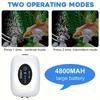 Portable Rechargeable USB Fish Tank Air Pump 4800mAh Battery Silent Oxygen Pump with 1M Tube for Aquarium Outdoor Breeder Tanks