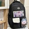 Schoolbag College Style Contrast Color Junior High School Student Large Capacity School Bag Female High School Student Small Fresh Backpack Cute Girl 