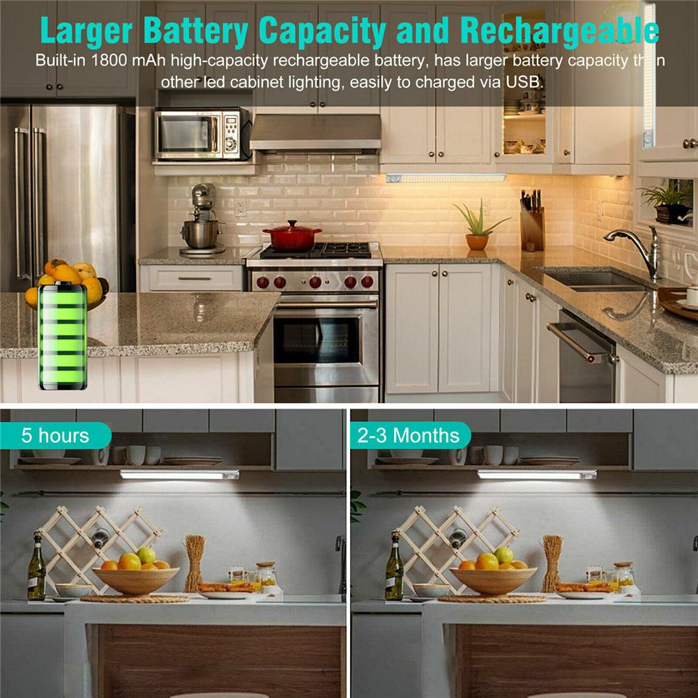 160led Usb Rechargeable Sensor Lamp Wireless Motion Sensor Closet Light Kitchen Cabinet Light