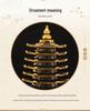 Wenchang Pagoda Resin Figurine: Thirteen-story Ornament for Living Room, Office, or Study Desk