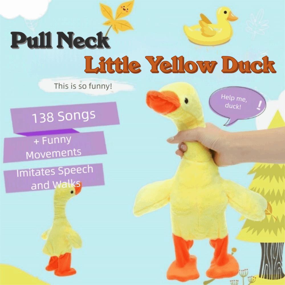 138 Music Talking Duck Toy Electric Singing Duck Baby Toy Walking Plush Duck Christmas Gifts