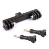 Camera Holder Double Head with Screw Supports 2 Cameras Simultaneously Action Camera Bracket for Gopro Hero 8 7 6 5 4S/ 4 /3+ /3 /2/ 1