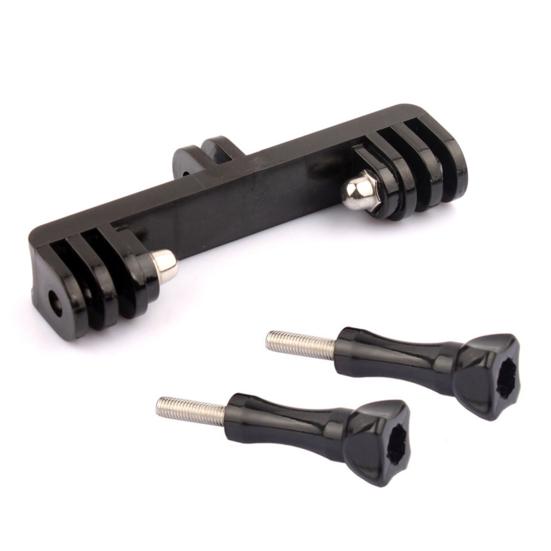 Camera Holder Double Head with Screw Supports 2 Cameras Simultaneously Action Camera Bracket for Gopro Hero 8 7 6 5 4S/ 4 /3+ /3 /2/ 1