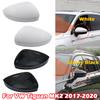For Volkswagen VW Tiguan MK2 2017 2018 Car Left Right Side Door Rearview Mirror Cover Cap Shell Glossy Black/White