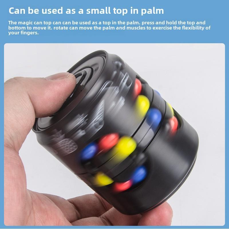 Magiczna Fasola Puszka Kostka Puzzle, Magiczna Kostka I Fidget Spinner, Obrotowa Zabawka Fidget Cube