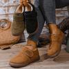 Damenstiefel Warm Weich und Bequem Winter Dicke Sohle, Rund Zehenschuhe