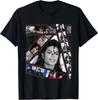 Le Roi de la Pop Michael Jackson MJ-002 T-shirt Noir 100% Coton, Unisexe-Adultes,
