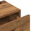Wall Mounted Shelf with Drawers Rustic Wood Look 80 x 33 x 17 cm Engineered Wood