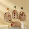 Cartoon Hand Towel Cute Capybara Hanging Towel Kitchen Bathroom Face Washcloth Guinea Pig Coral Fleece Quick Drying Towel