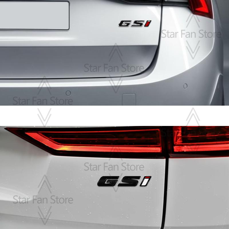 Metal GSI Badge 3D Stickers Car Trunk Body Emblem Decal Styling For Opel Adam Meriva Insignia Mokka Zafira Junior Vauxhall VXR