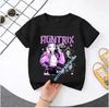Kpop Demon Hunters Children's T Shirt Short Sleeve Saja Boys Kdis T-shirt Cute Kpop Demon Hunters Harajuku Tshirt for Boys Girls