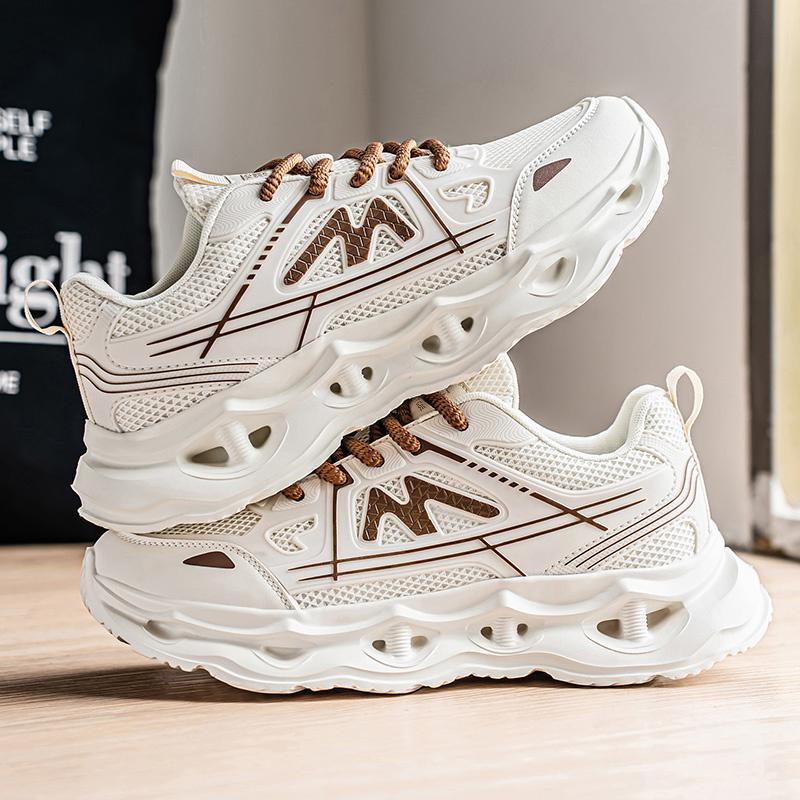 New Fashion Men 's Four Seasons Comfortable Thick Sole Shoes Students Boys GirlsTrending Soft Sole Breathable Casual Running Sneakers