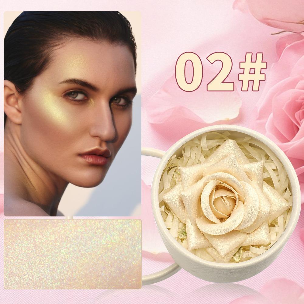 

Одноцветный 3D лепестковый цветок румяна хайлайтер перламутровый Highloss Face Brightening Outline Contour Rouge Shimmer Makeup Gift