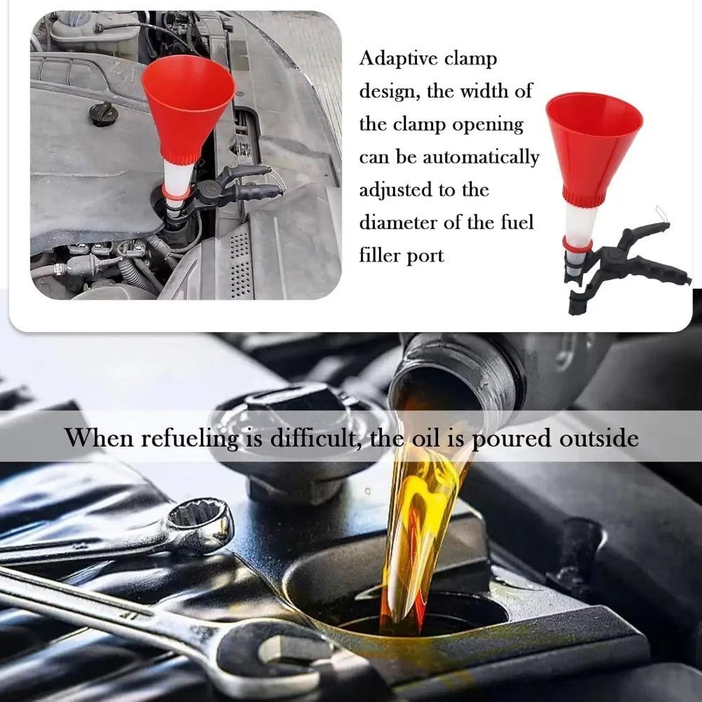 Leak-Proof Car Refueling Funnel Threaded Type Oil Filling Kit  DIY Essential
