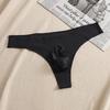 Penisbeutel Slips Herren Sexy Eis Seide Nahtlose Unterwäsche Männlich Spurlos Unterhosen T-Back String Beule Beutel G-String Mann Slips