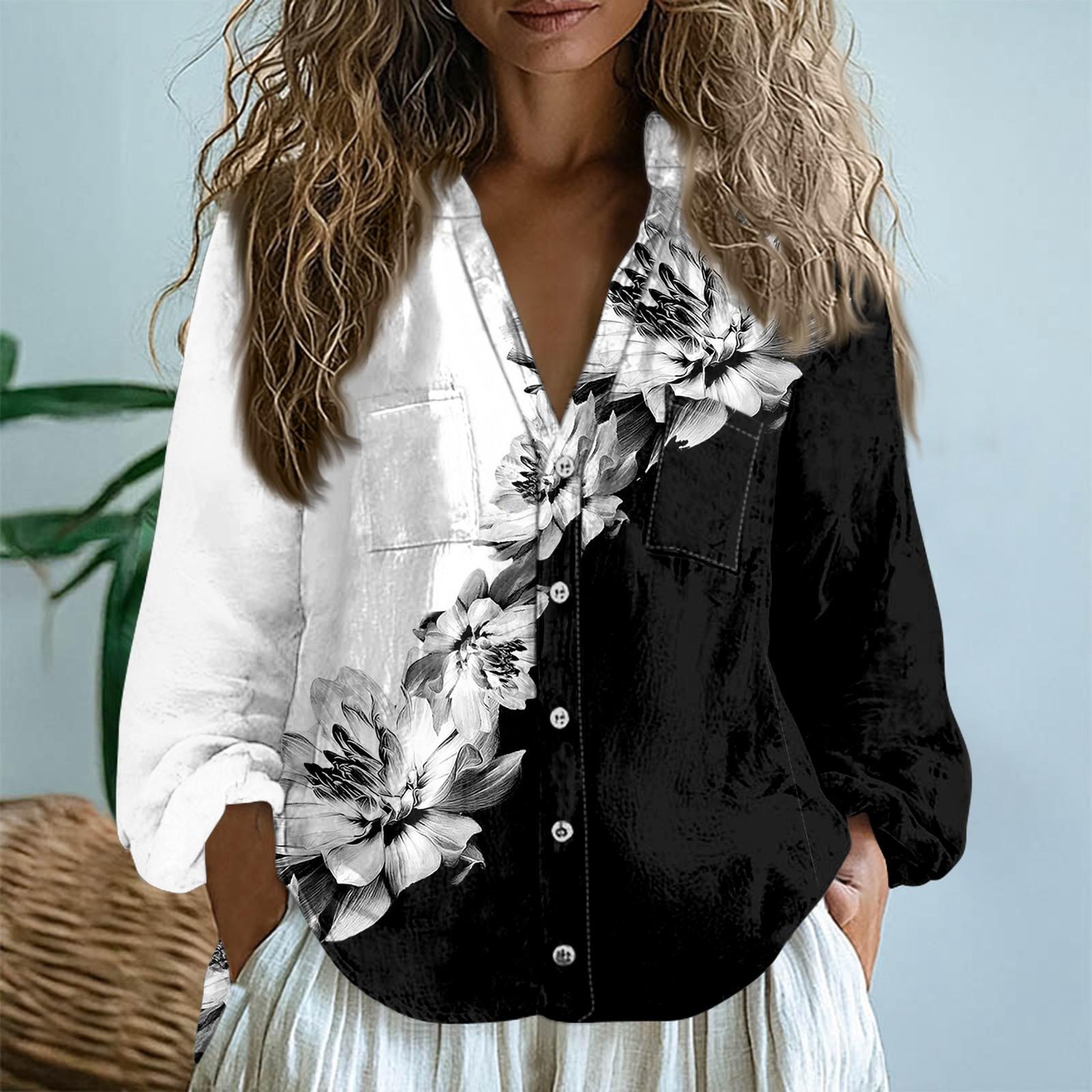 

Женские хлопковые льняные топы с длинными рукавами, свободные футболки с V-образным вырезом в стиле бохо, винтажные блузки XXL