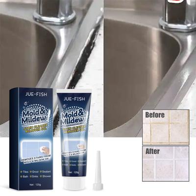 Jue-Fish Household Bathroom Caulk Wall Mold Mildew Remover Lasting Cleaner Tile Gap Spot Supplies Mildew Remover Tile Crevices Ceiling Cleaning Gel