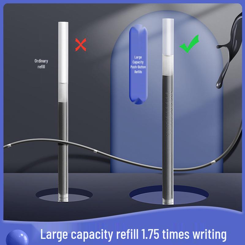 Carbon Black Fountain Pen - Signature Water-Based Blue Pen for Students and Business