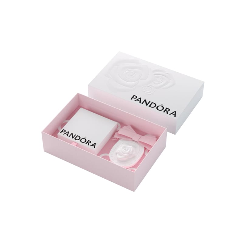 Pandora Moments Women's Black Leather Double Loop Bracelet 590745CBK-D