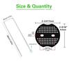 U Shaped Garden Stakes Kits Metal Sod Pins and Gaskets for Ground Cover Galvanized Landscape Staple and Cushions