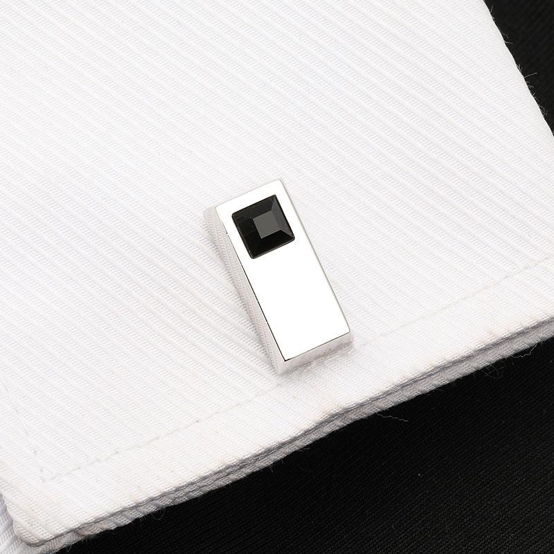 French Shirt Cufflinks Business Crystal Cuff Nails Men'S High-End Shirt Buckles Cuff Buckles Men'S And Women'S Gift Boxes