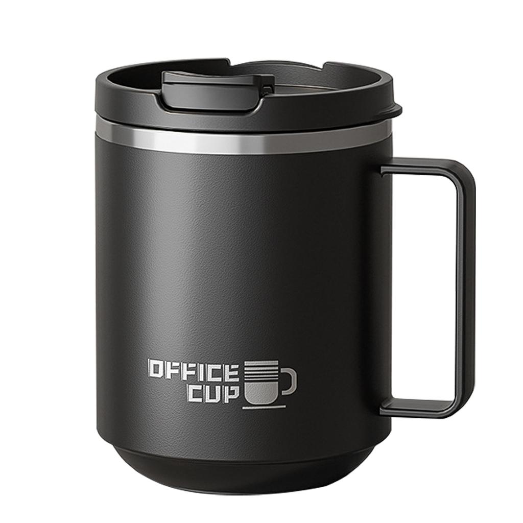 WORTHBUY 304 Stainless Steel Double Wall Insulated Coffee Mug With Handle Portable Sealed Water Cup Large Capacity Drinking Cup