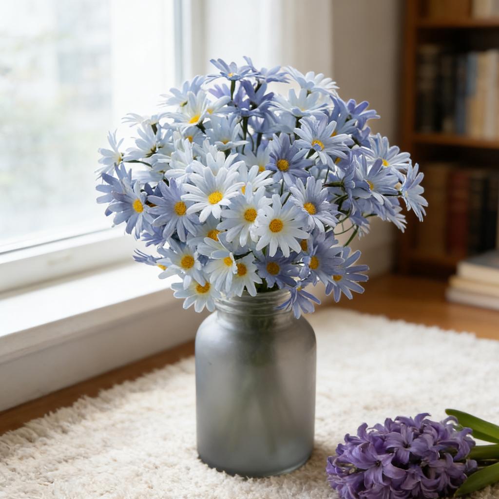 Silk Artificial Flowers Bulbous Chrysanthemum Bubble Outdoor Valentine's Wedding Wreath Bridal Bouque Home Room Diy Gifts Decora