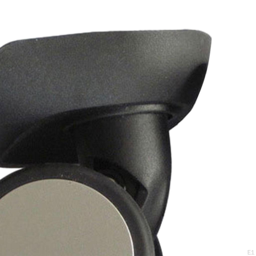 2 stück Gepäck Räder Koffer Rollen DIY Zubehör Langlebig Vielseitig Stille Roll Schwarz Doppel