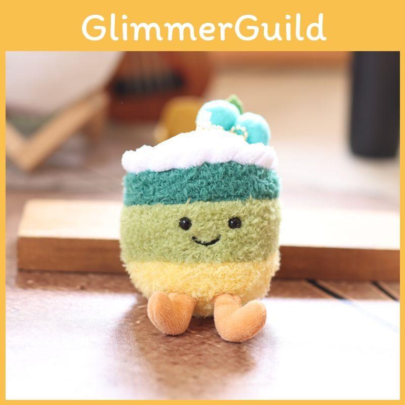 Plush Toy Fruitcake Cartoon Keychain Backpack Pendant Childrens Gift Holiday