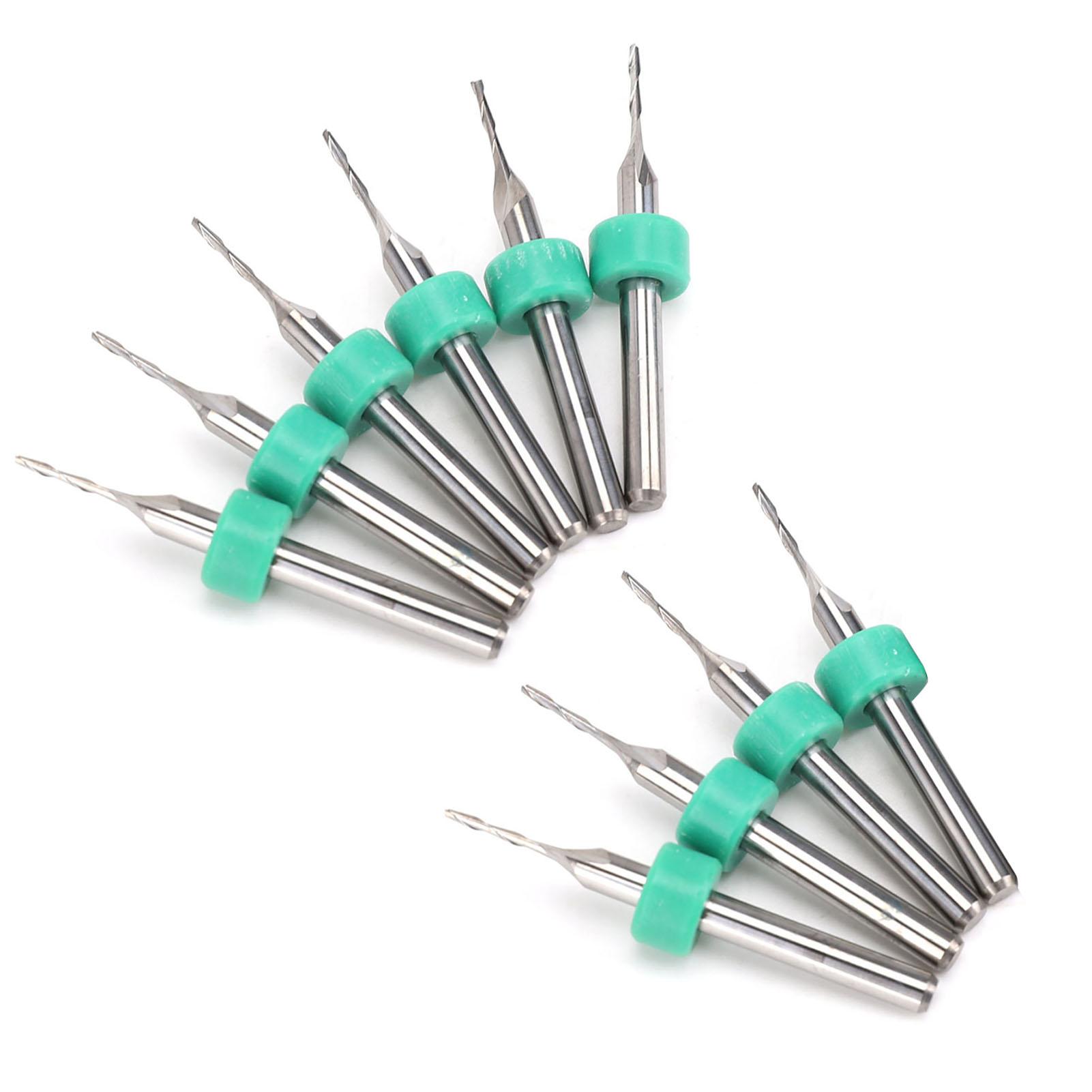 

10 шт. 2-зубых твердосплавных фрез вольфрамовая сталь ЧПУ концевая фреза 1,5 мм