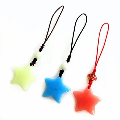 Glow In Dark Star Pendant Phone Chain Charm Hanging Rope Lovely Phone Strap Bag Decoration Lanyards Keychain Accessory