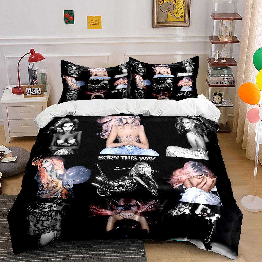 Born This Way Stylish Artwork Bedding Duvet Cover Set Duvet Cover Pillowcases (1*Duvet Cover 2*Pillowcases, Without Duvet Insert)