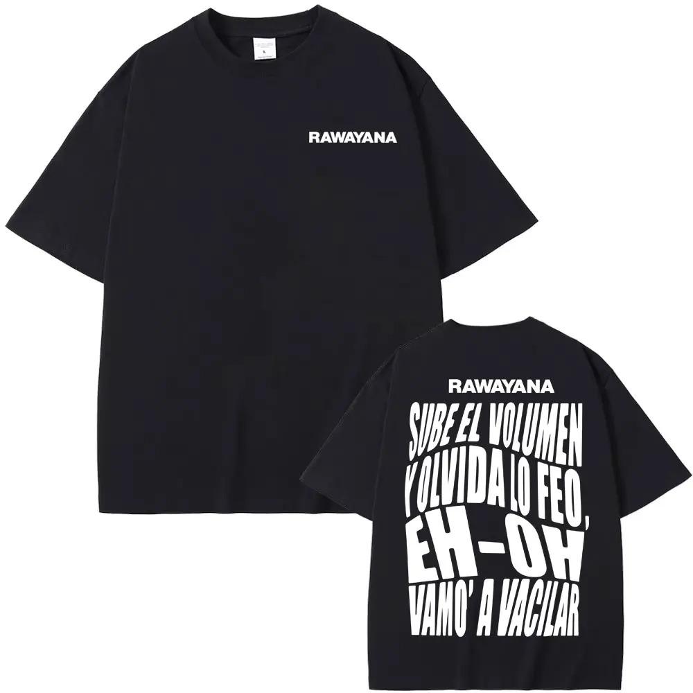 Rawayana Band Album Letter Printed TShirt Mens Harajuku Gothic Style High Street TShirt Summer Crew Neck 100 Cotton TShirt