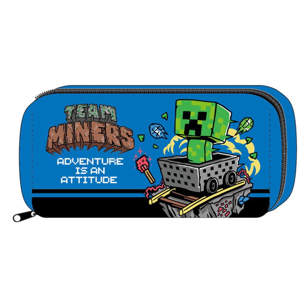 Minecraft Square Pouch Blue X X K-Company MCT-SQP-BL H8.5 W17.5 D8.3cm