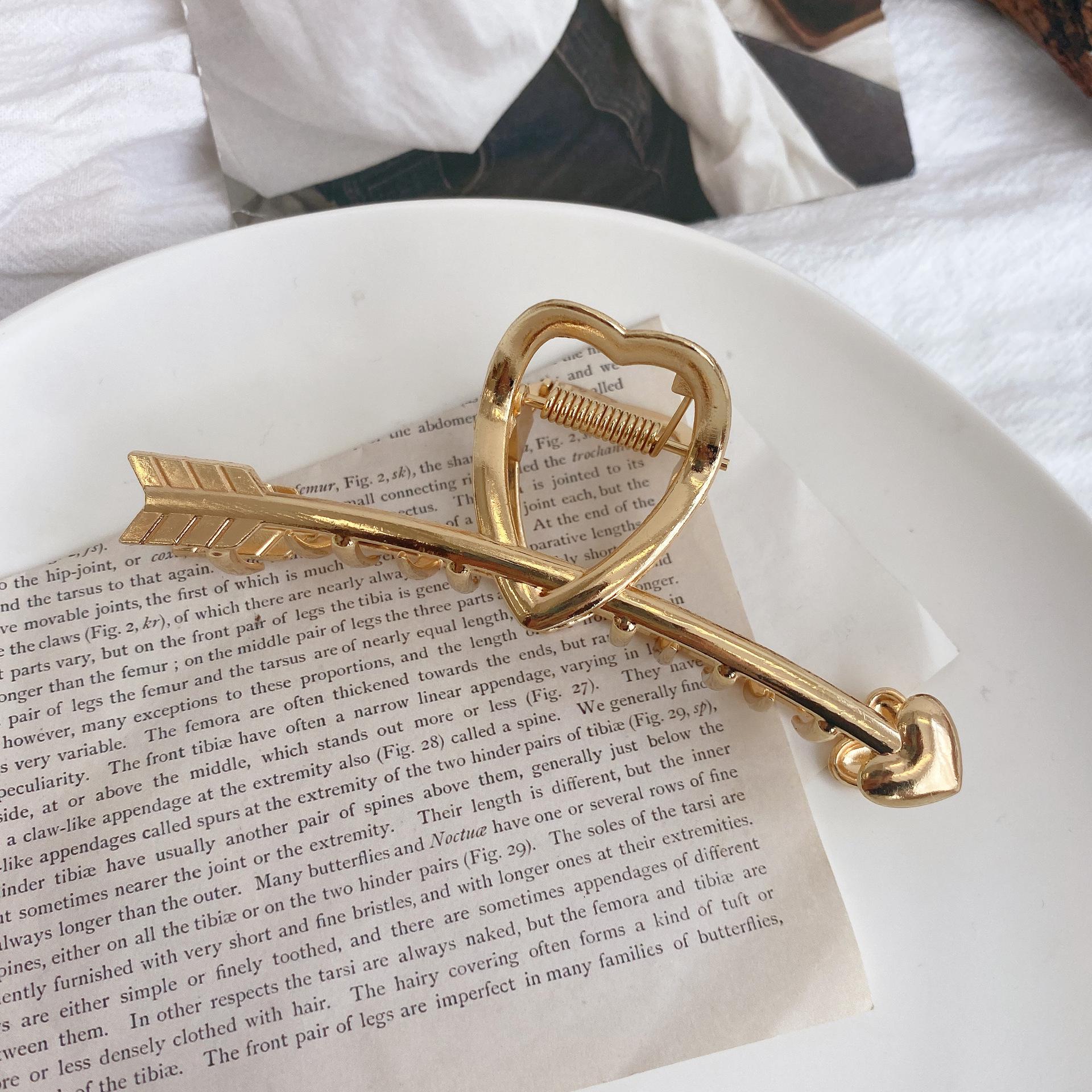 

Елегантна металева шпилька-краб для волосся з бантом та перлами - Великий французький затискач-акула та набір шпильок-невидимок