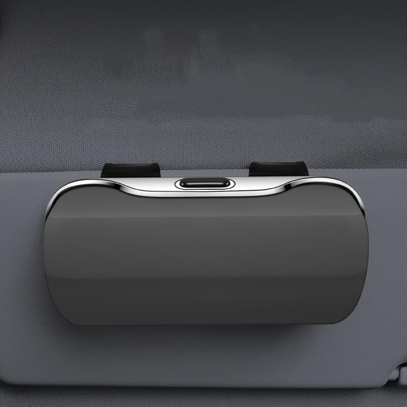 A Multifunctional Glasses Case for Cars That Can Be Attached to The Sun Visor Serving As a Holder for Glasses And a Compartment for Receipts