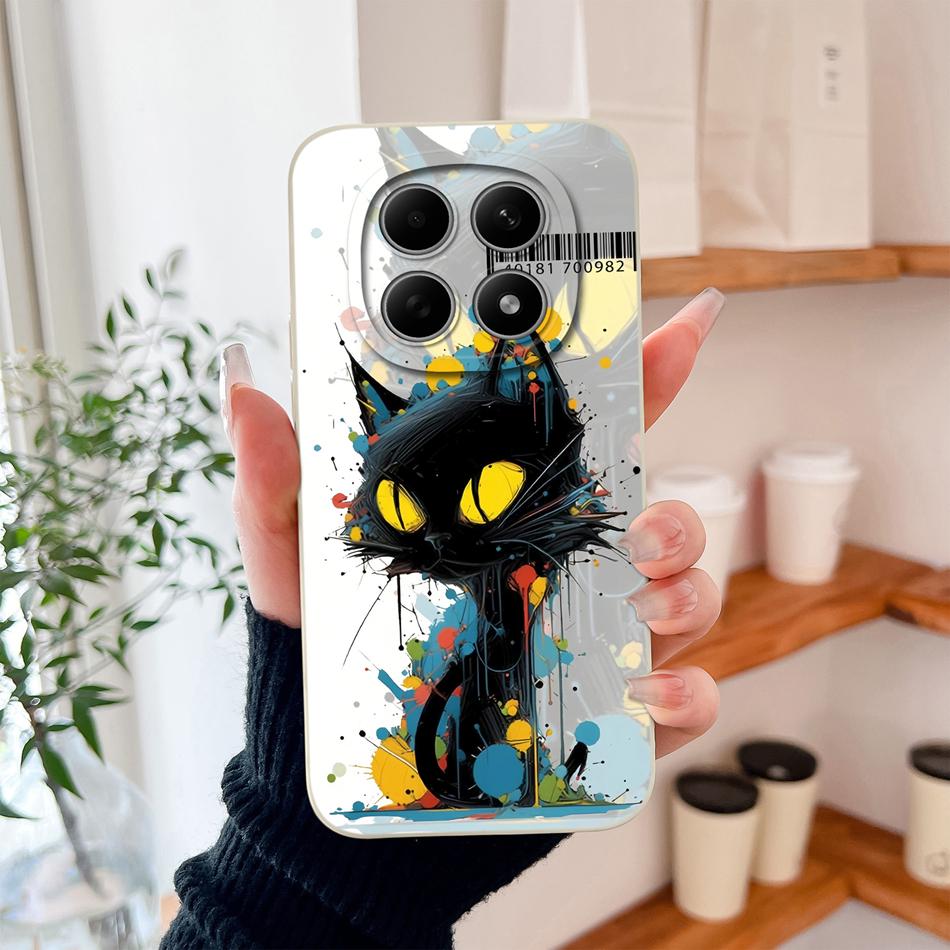 For Poco M8 Pro Case Cute Design Shockproof Phone Protector Soft Liquid Silicone High Quality Back Cover For Poco M 8 M8Pro Capa