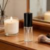 50 Pcs Mini Spray Bottle 5ml Refillable Clear Glass Perfume Spray Bottle for Travel Daily Life Black 5ml Glass