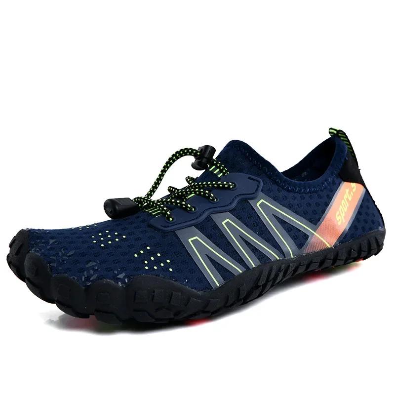 Fashion Unisex Beach Shoes Non-slip Nmphibious Quick-interference Water shoes Breathable Swimming sneaker Qutdoor Men's fishing shoes