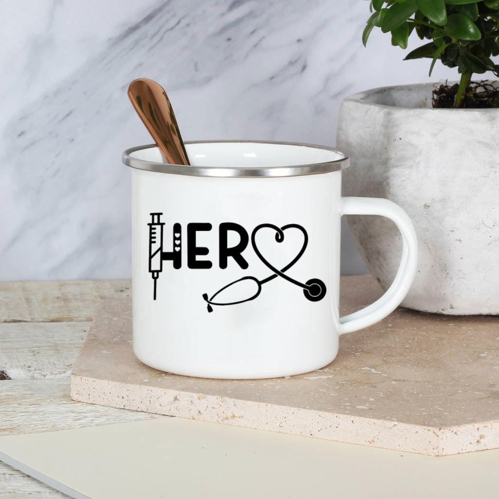 Best Nurse Ever Enamel Mug Cups With Handle It A Beautiful Day To Save Lives Nurse Aunt Birthday Perfect Gifts for Nurses Day