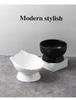 Large Capacity Ceramic Cat Bowl with Neck Protection - Anti-Black Chin Design for Food and Water