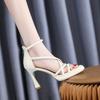 Sexy Stiletto Sandals Women 2026 Summer New Platform Cross Belt Temperament Versatile High-heeled Fashion Shoes