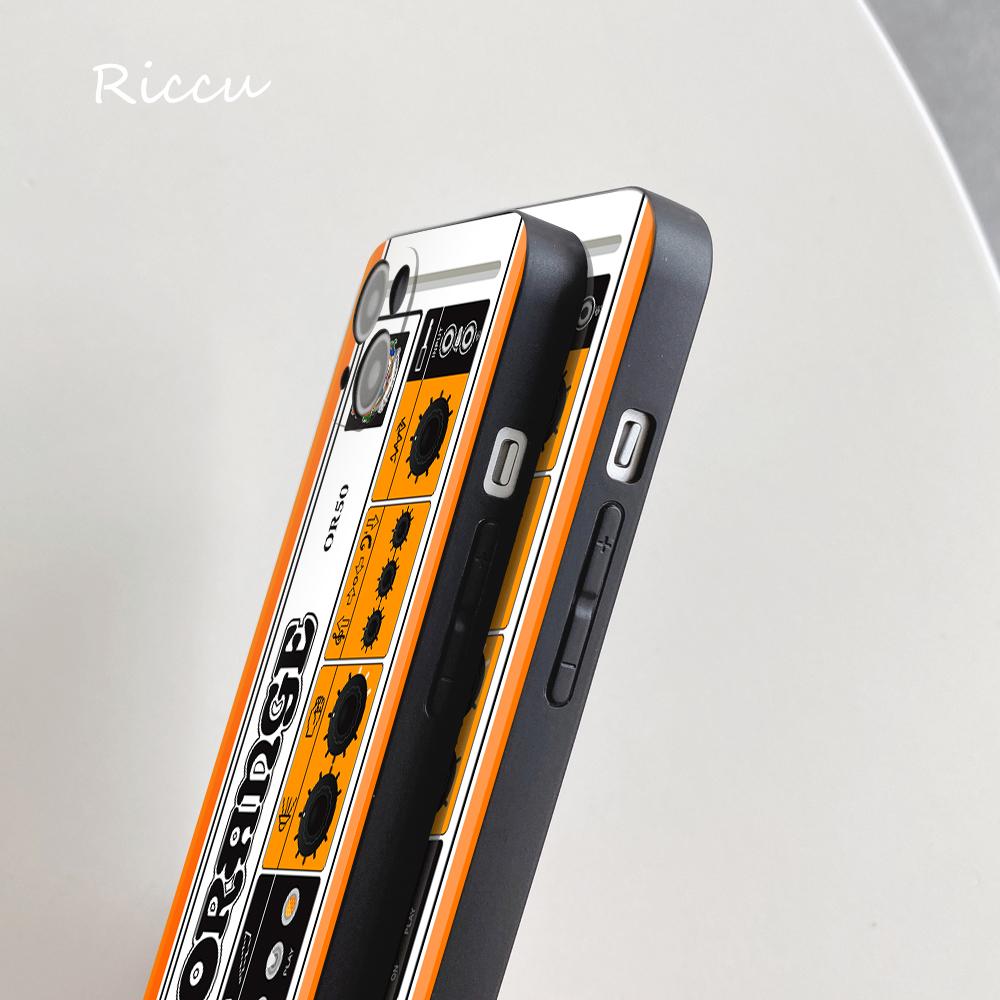 PER IPhone 14 Custodia per telefono Amplificatore per chitarra arancione PER IPhone 14 11 12 Pro 8 7 Plus X Pro MAX 12 13 MINI XR XS 13 14 Cover Silicone