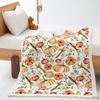 Blanket 2D Digital Printed Lamb Fleece Crystal Fleece Pumpkin Fox Blanket Cover Blanket