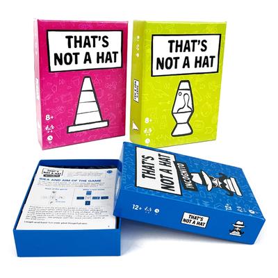 110Pcs Cards Unique That’s Not a Hat Happy Party Game Set,Top Board Game with Basic Extended Card Game, Game for 3-8 Players