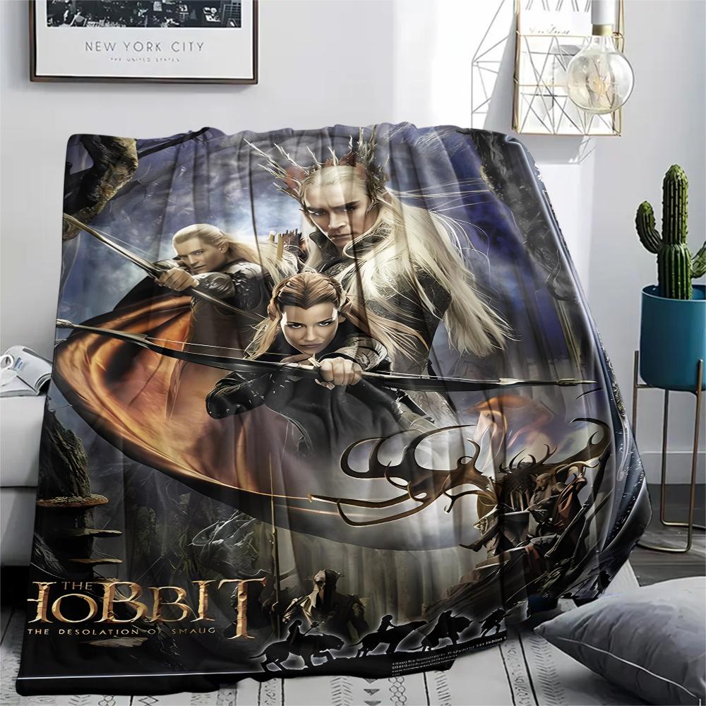 Coperta in Flanella con Stampa Il Signore degli Anelli, Alta qualità, Confortevole per Tutte le Stagioni, Decorazione per la Casa, Calore e Comfort, Perfetta per Regali di Natale