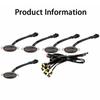 5PCS Smoked Lens Amber 12LED Front Grille Running Lights For Ford F150 F250 F350